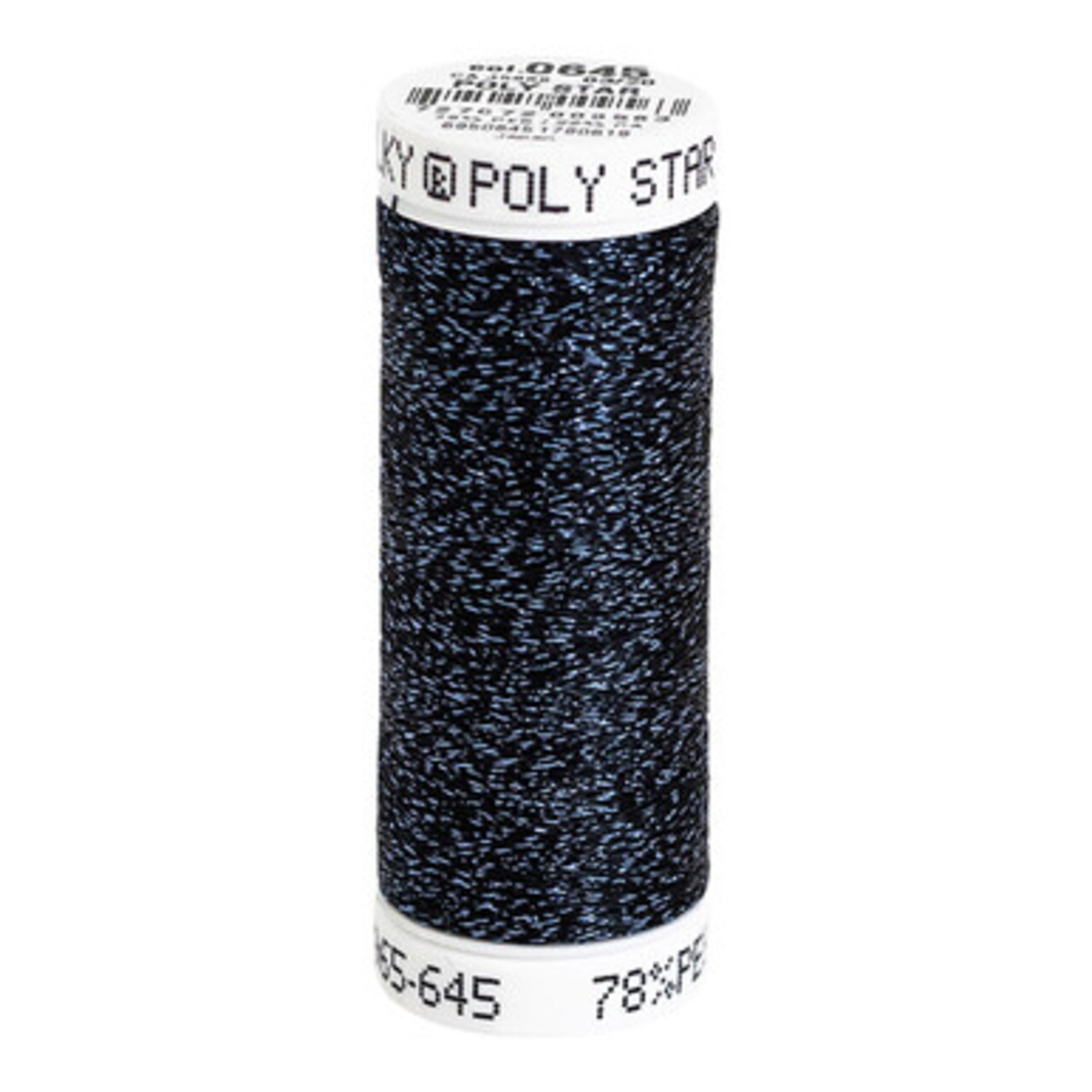 Sulky 30 Wt. Poly Sparkle™ Thread - Black with Blue Sparkle - 290 yd. Spool